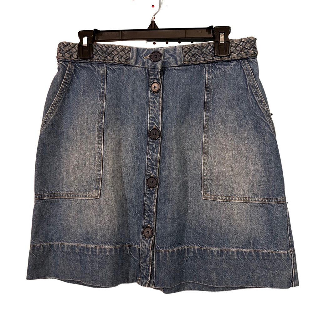 Denim mini skirt